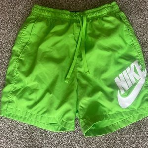 Nike Running Shorts. Bright Green.